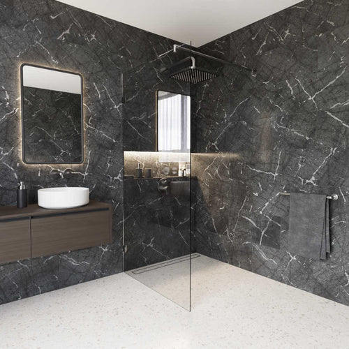 WALK-IN-Duschabtrennung Anti-Kalk Glas