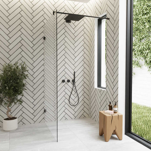 WALK-IN-Duschabtrennung Anti-Kalk Glas