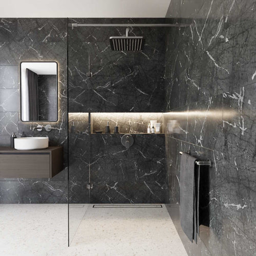 WALK-IN-Duschabtrennung Anti-Kalk Glas