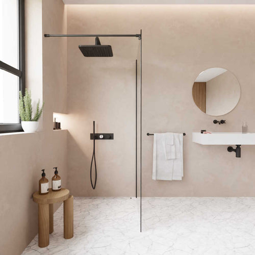 WALK-IN-Duschabtrennung Anti-Kalk Glas