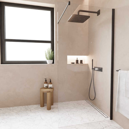 WALK-IN-Duschabtrennung Anti-Kalk Glas