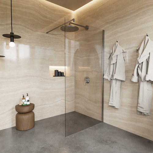 WALK-IN-Duschabtrennung Anti-Kalk Glas