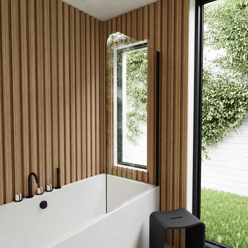 Badewannenaufsatz aus Weißglas