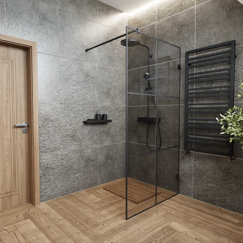 WALK-IN Duschabtrennung Industrielook