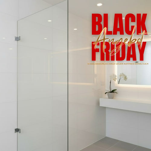 Walk-In Duschtrennwand Klarglas Black Friday Angebot
