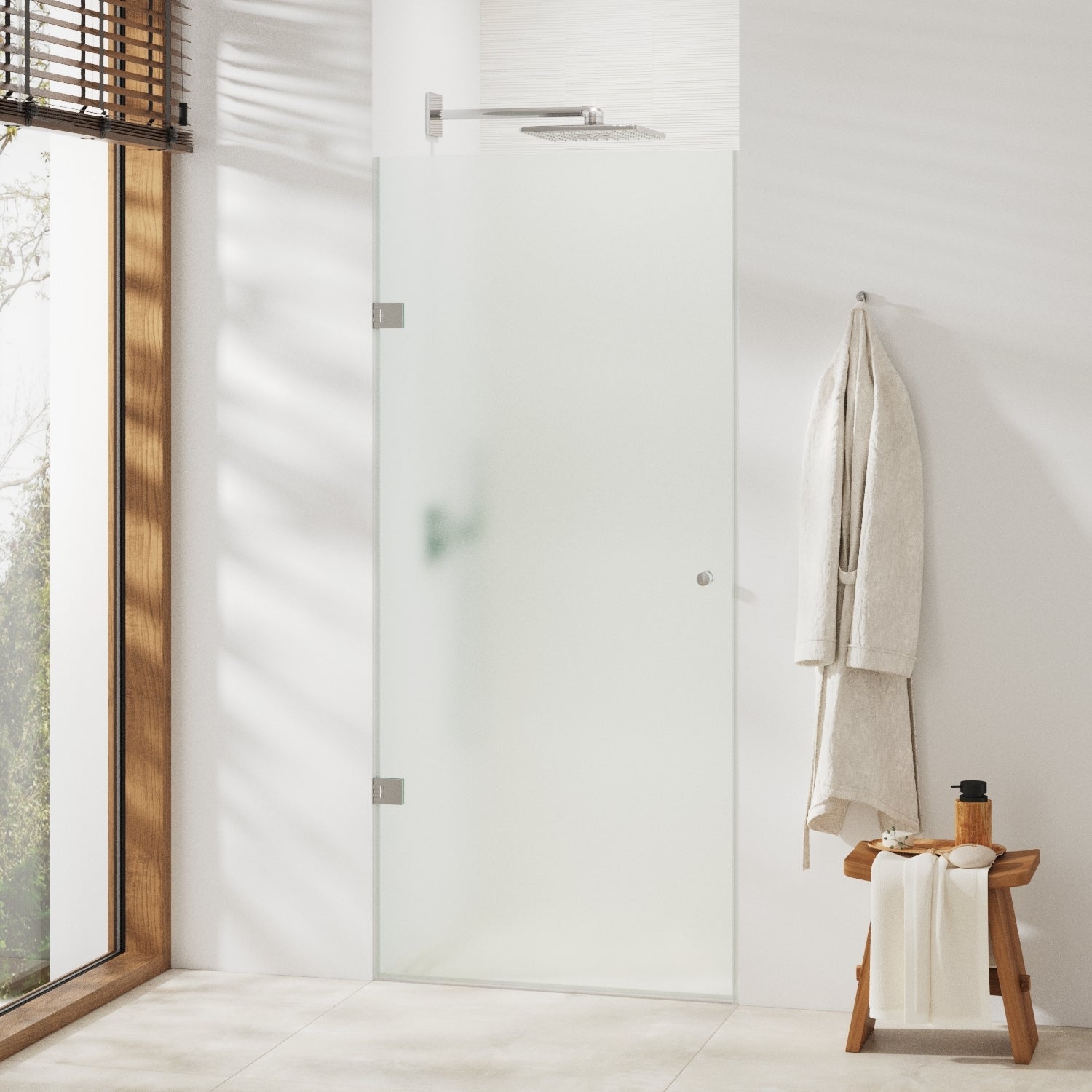 Satinierte Duschtür