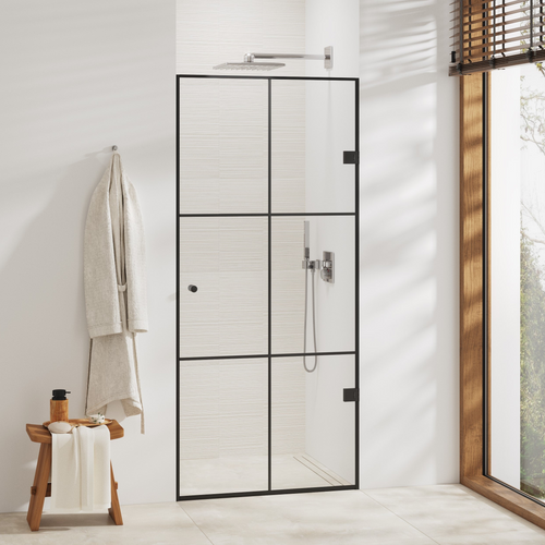 Einflügelige Duschtüren im Industrie-Look