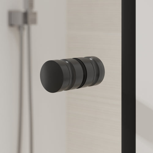 Zweiflügelige satinierte Duschtüren