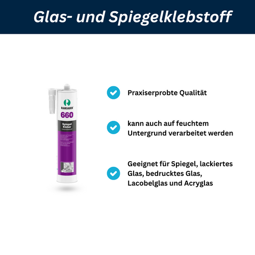 Glas & Spiegel-Kleber