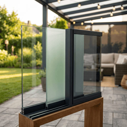 Musterset für Glasschiebewände