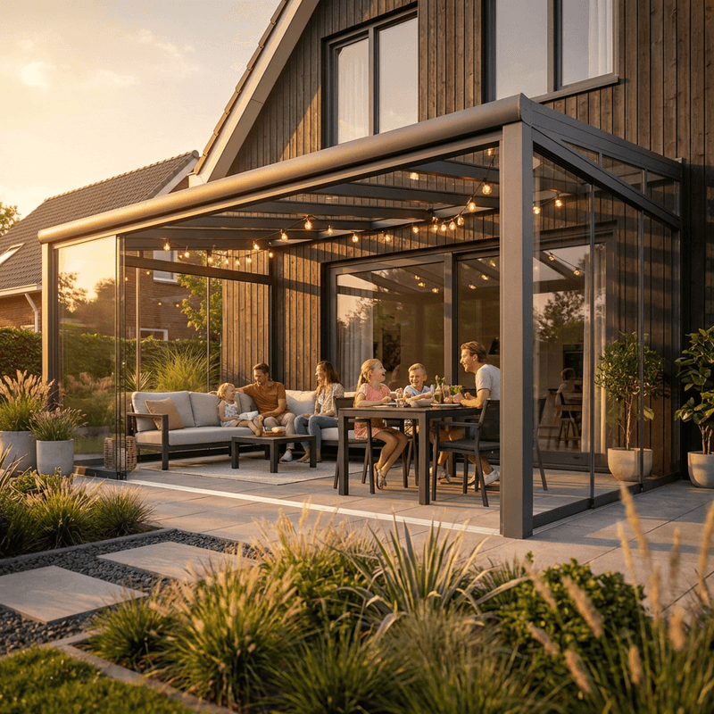 Schiebewände für Terrassenüberdachungen