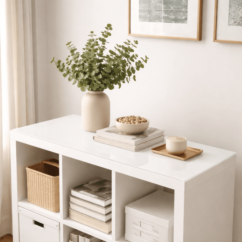 weiße Glasplatte für Kallaxregal