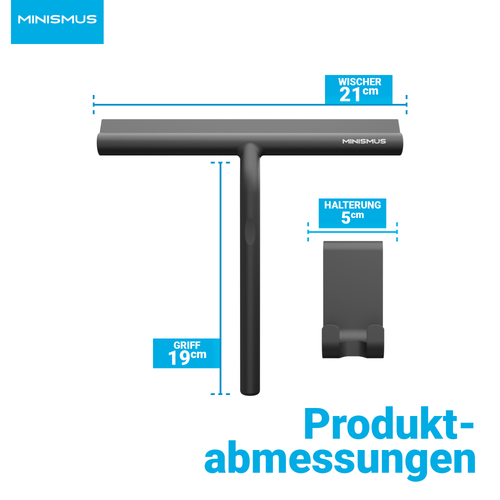 Duschabzieher (inkl. Magnet-Halterung selbstklebend)