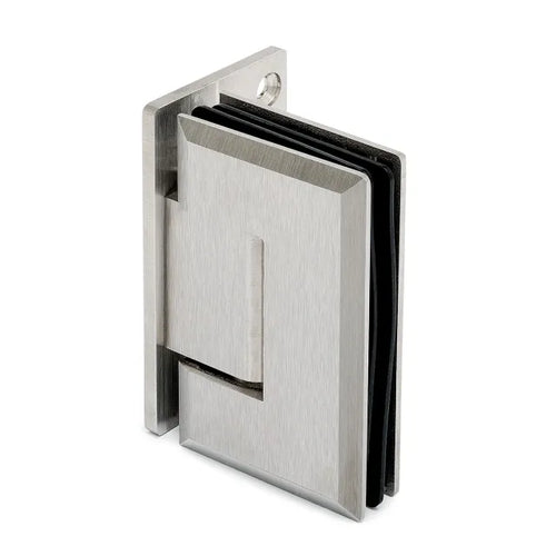 Duschtür-Scharnier 90° einseitiger Fuß | Edelstahl Design | Glas-Wand