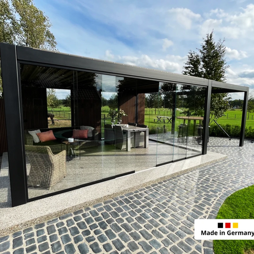 Glasschiebewand Klarglas