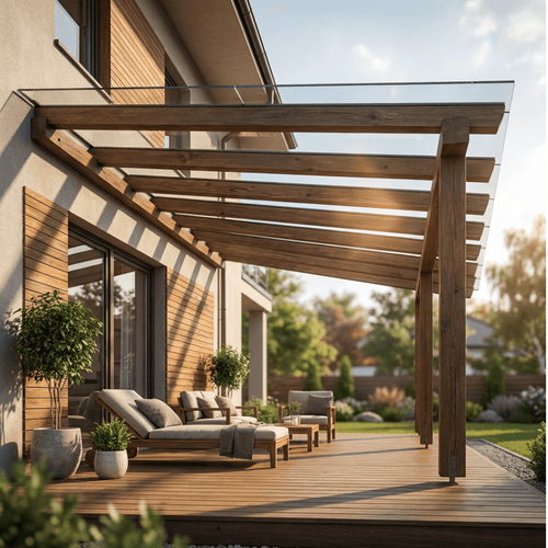 Terrassendach aus Glas für DIY