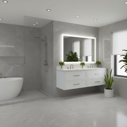 Spiegel mit Beleuchtung Linea 360