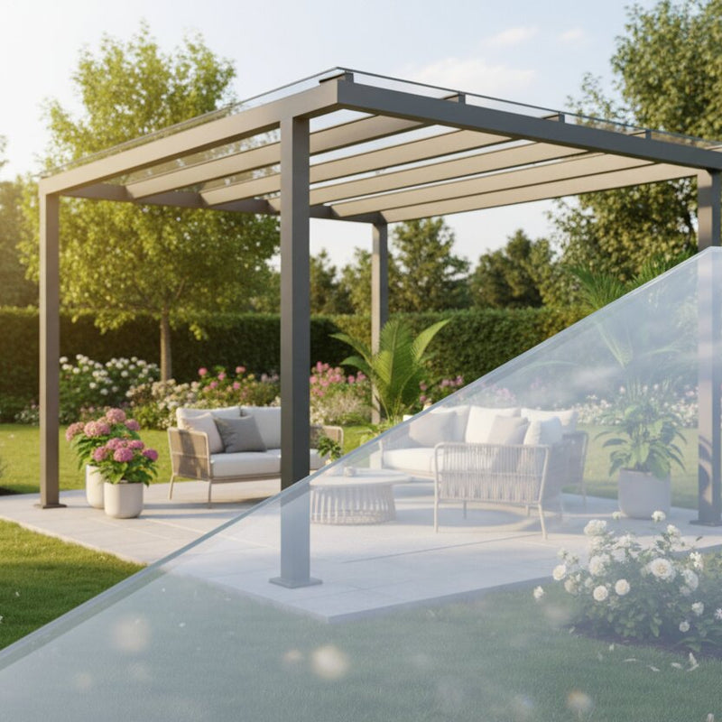 VSG Glas 10 mm für Terrassenüberdachungen