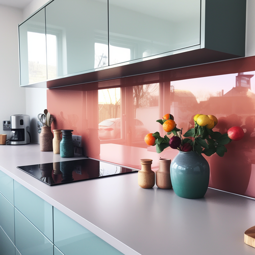 ESG Glas farbig lackiert