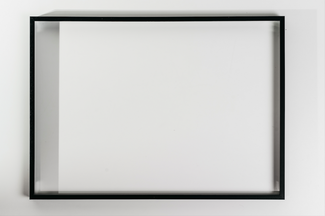 Spiegel mit schwarzem Rahmen aus Eichenholz, 40 x 120 cm | Glas Star