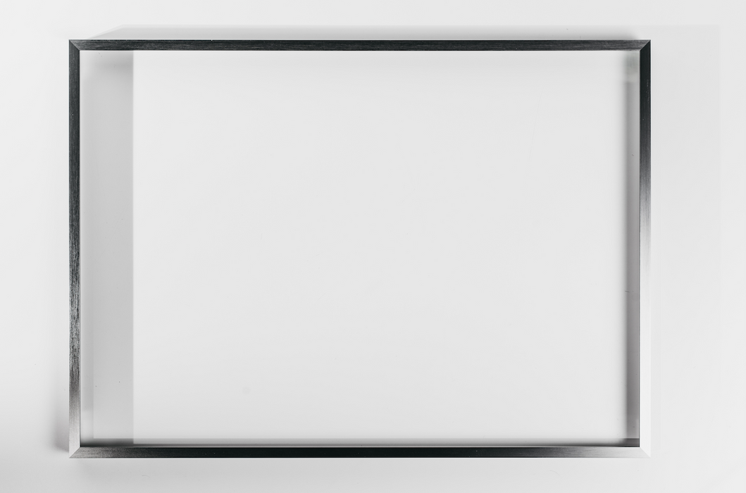 Spiegel mit Rahmen aus Aluminium mit Edelstahl-Optik, 50 x 70 cm | Glas Star