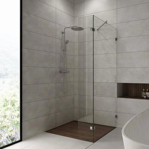 Stabilisierungsstange für Wandmontage | Edelstahl Design | Glas-Wand 45°