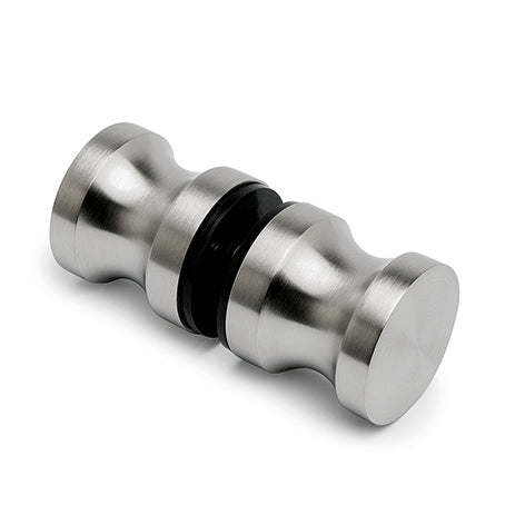 Glastür-Knopf beidseitig Edelstahl Design