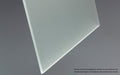 Musterprodukt A4 Größe: ESG Glas 8 mm satiniert | Glas Star