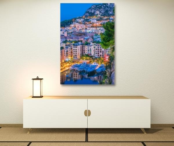 Glasbild Monaco in 80 x 120 cm | Glas Star