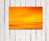 Sonnenuntergang orange Glasbild individualisierbar bestellen.
