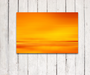 Glasbild Sonnenuntergang in 100 x 75 cm | Glas Star
