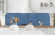 Küchenrückwand Blau RAL 5014 6mm in 224 x 63 cm aus Glas bestellen