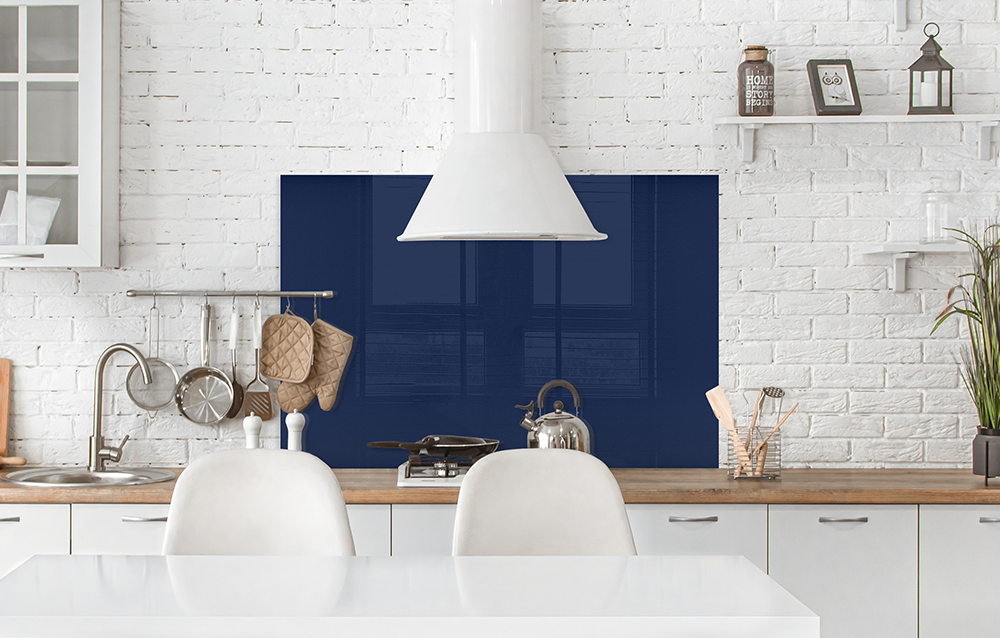 Küchenrückwand Dunkelblau RAL 5013 6mm in 120 x 80 cm aus Glas bestellen