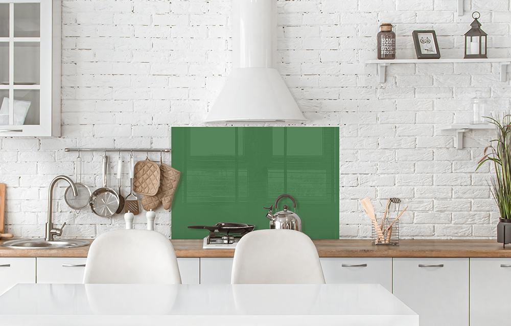 Küchenrückwand Grün RAL 6017 6mm in 90 x 60 cm | Glas Star
