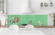 Küchenrückwand Limettengrün RAL 6019 6mm in 200 x 54 cm aus Glas bestellen