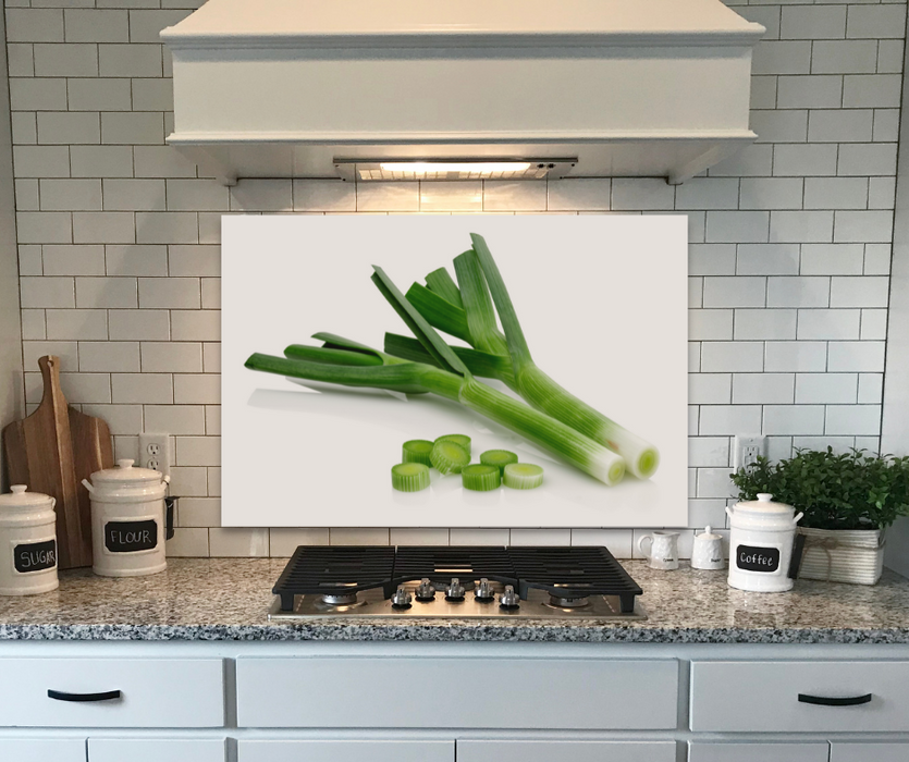 Küchenrückwand Motiv Frühlingszwiebeln 6mm in 90 x 60 cm | Glas Star