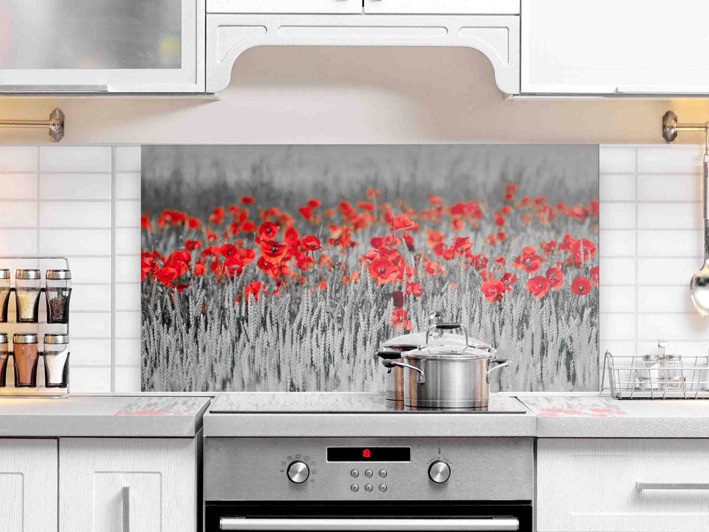 Glas-Spritzschutz mit Motiv "rotes Beet"