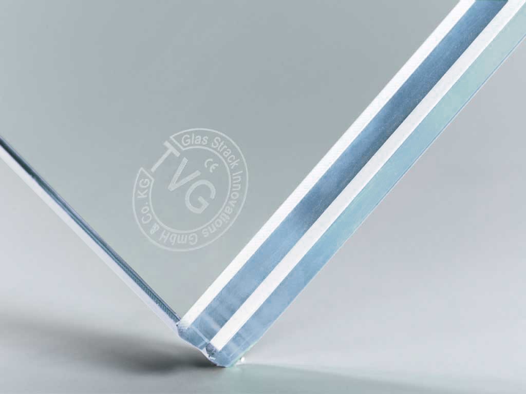 VSG Glas 10.76 mm klar aus 2 x TVG Glas Optiwhite