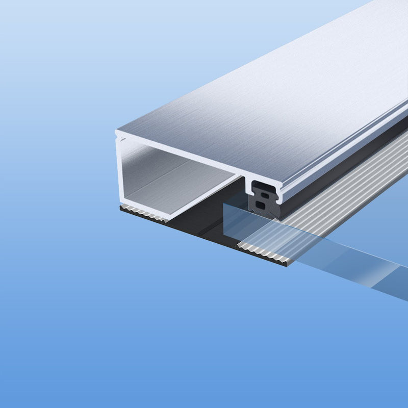 Alu Universal-Verlegeprofil Pressblank "Ende" 60 mm