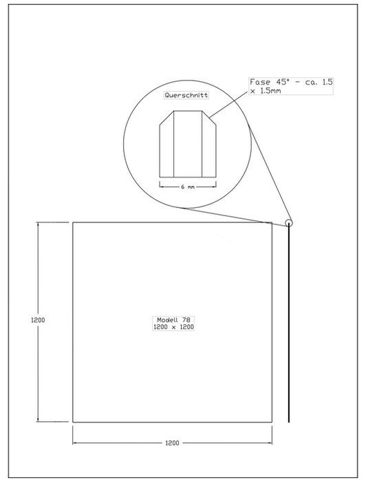 Funkenschutzplatte schwarz für Kaminofen Olsberg Caldera II Compact 6kW | Glas Star