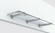 Glasvordach mit Schwertträgern 250 x 90 cm, transparentes Sicherheitsglas mit 17.52 mm Glasstärke