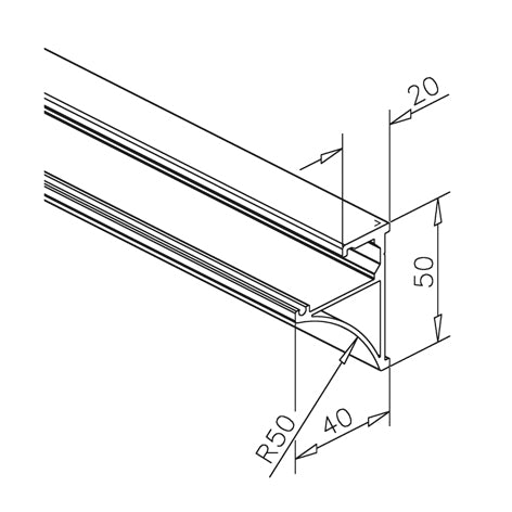 Glasregal-Boden mit 8mm Klarglas
